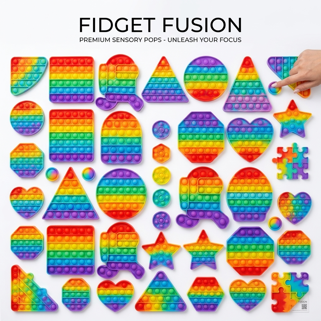 Fidget Fusion™ Sensory Pops – Ultimate Stress Relief & Focus Toy Kit