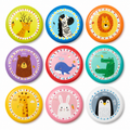 Safe Toddler Flying Disc Toy – Soft Edge Cartoon Animal Frisbee for Yard Games