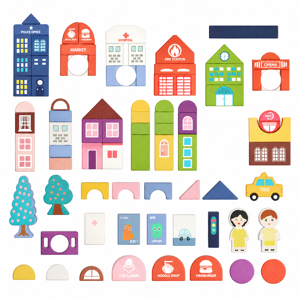 Magnetic City Building Blocks Set – Creative STEM Construction Toy for Kids