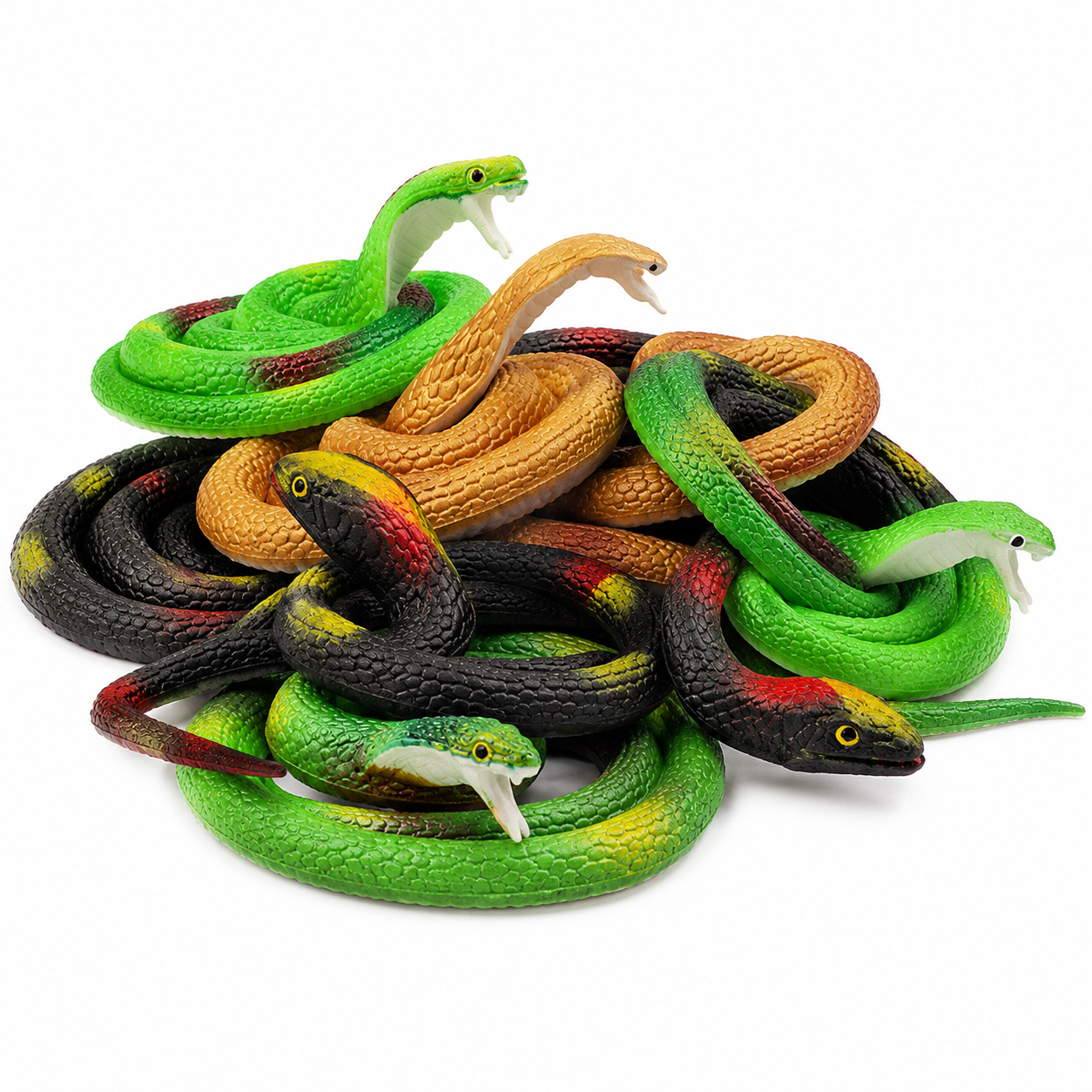 Realistic Rubber Snake Toy Set