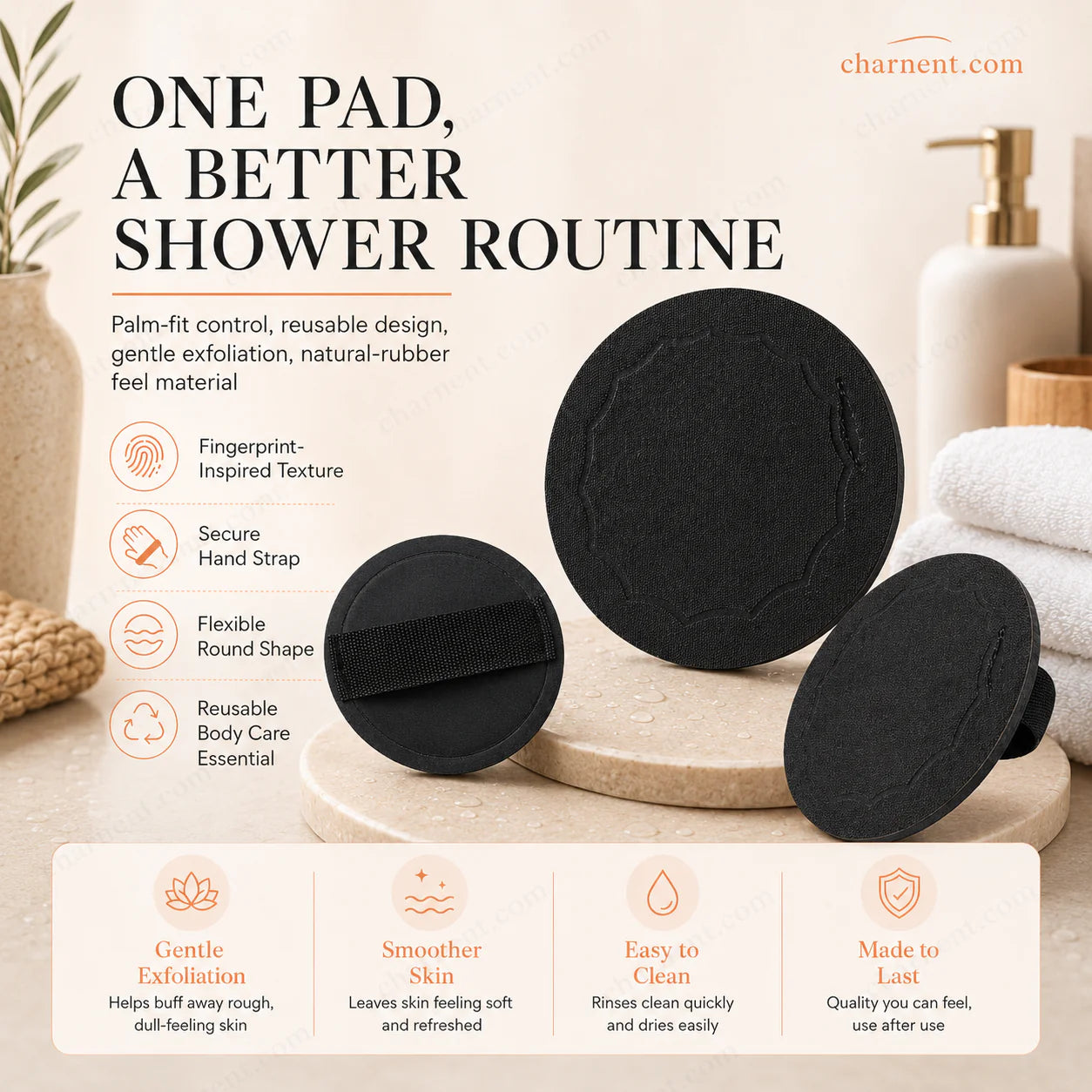 ⏰Last Day Buy 2 Get 2 Free❄💦 Scrub Bath Pads – Gently exfoliate, unclog pores, reveal brighter skin. Durable rubber, easy to rinse. A little scrub goes a long way! ✨🛀