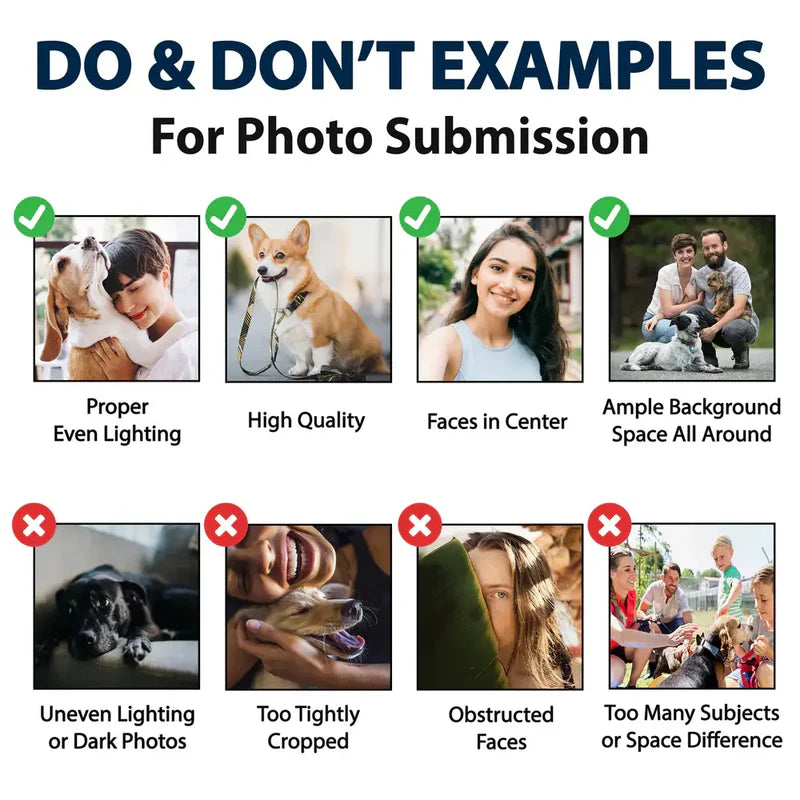 Custom Photo Funny Dog Nose - Personalized Squishy Acrylic Fridge Magnet