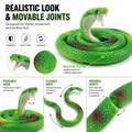 Realistic Rubber Snake Toy Set