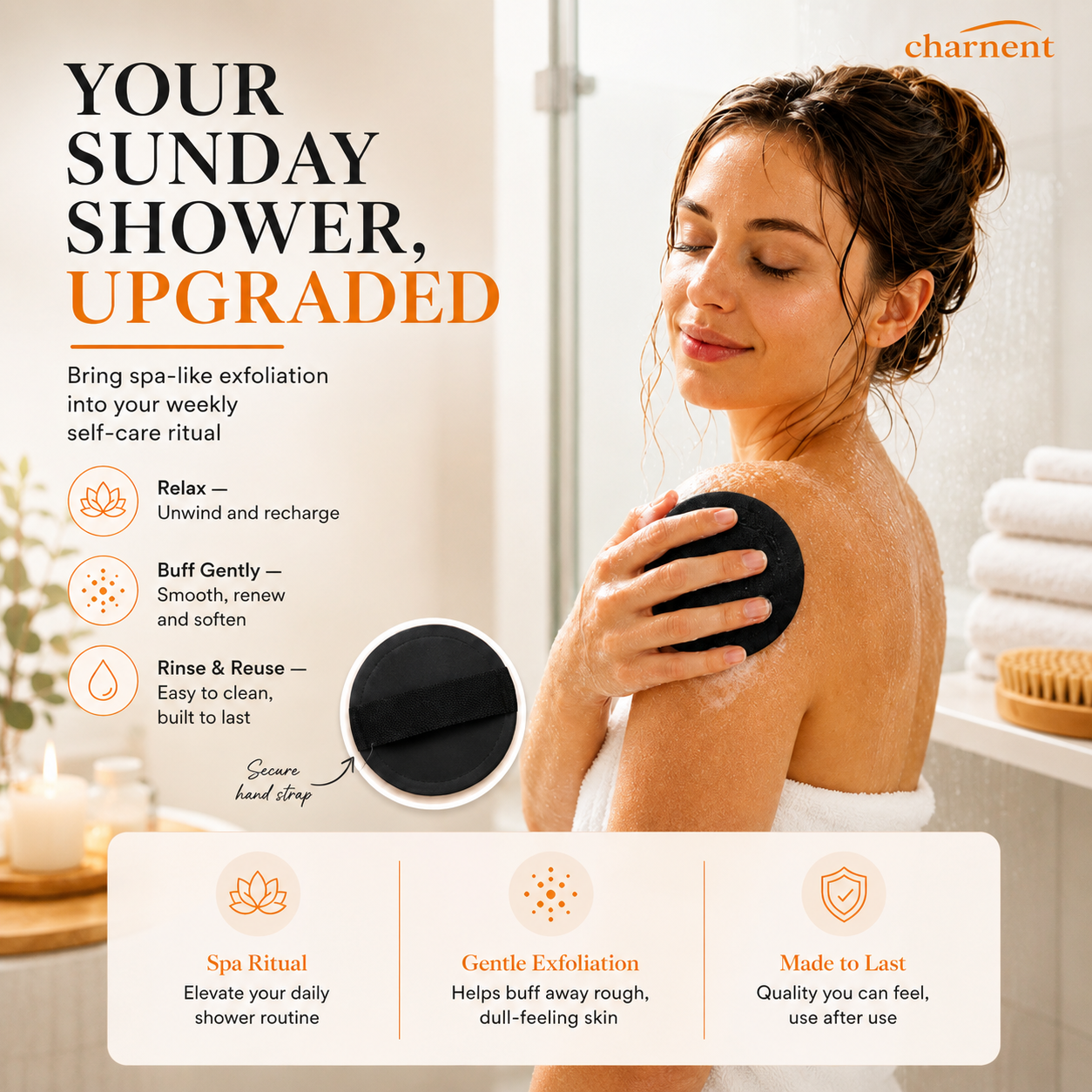 ⏰Last Day Buy 2 Get 2 Free❄💦 Scrub Bath Pads – Gently exfoliate, unclog pores, reveal brighter skin. Durable rubber, easy to rinse. A little scrub goes a long way! ✨🛀